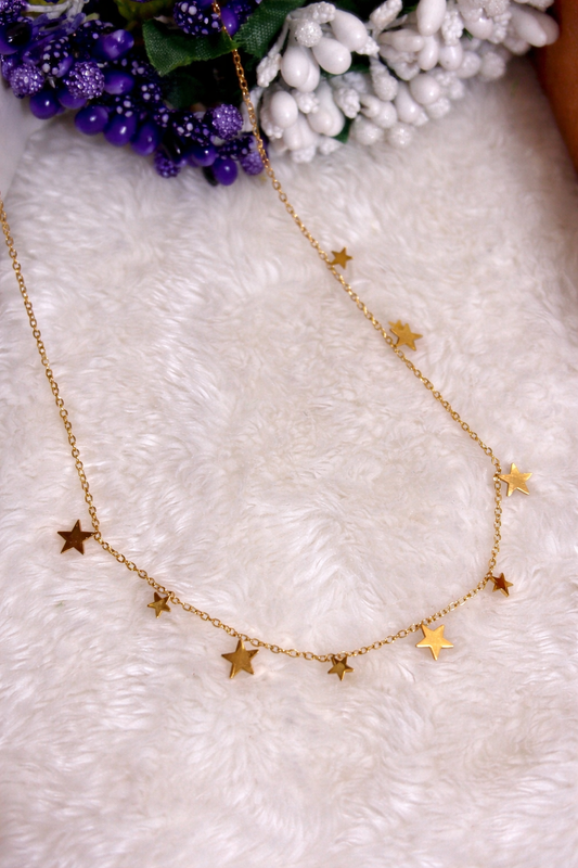 Minimal Star Charm Gold-Tone Necklace