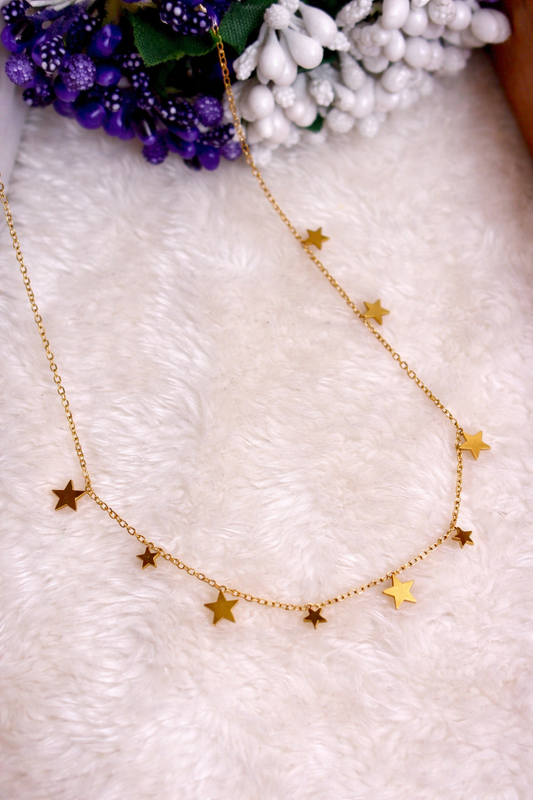 Minimal Star Charm Gold-Tone Necklace
